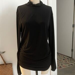 J Crew L Black  Rushed Black Turtle Neck